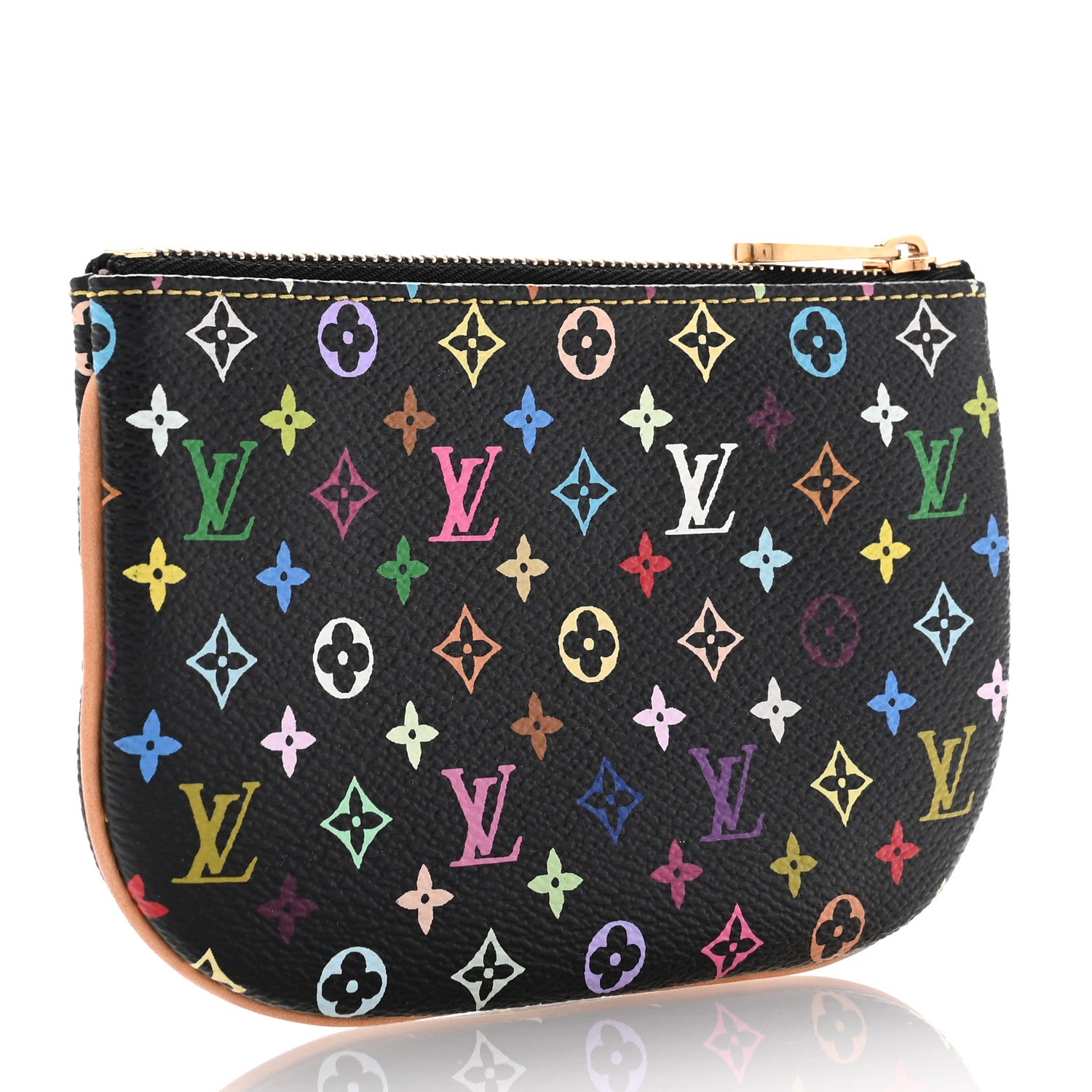 Louis Vuitton Monogram Multicolor Pochette Plate MM Black 3 of 6