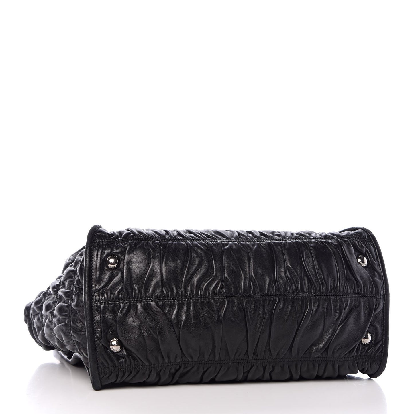 Nappa Gaufre Satchel Black