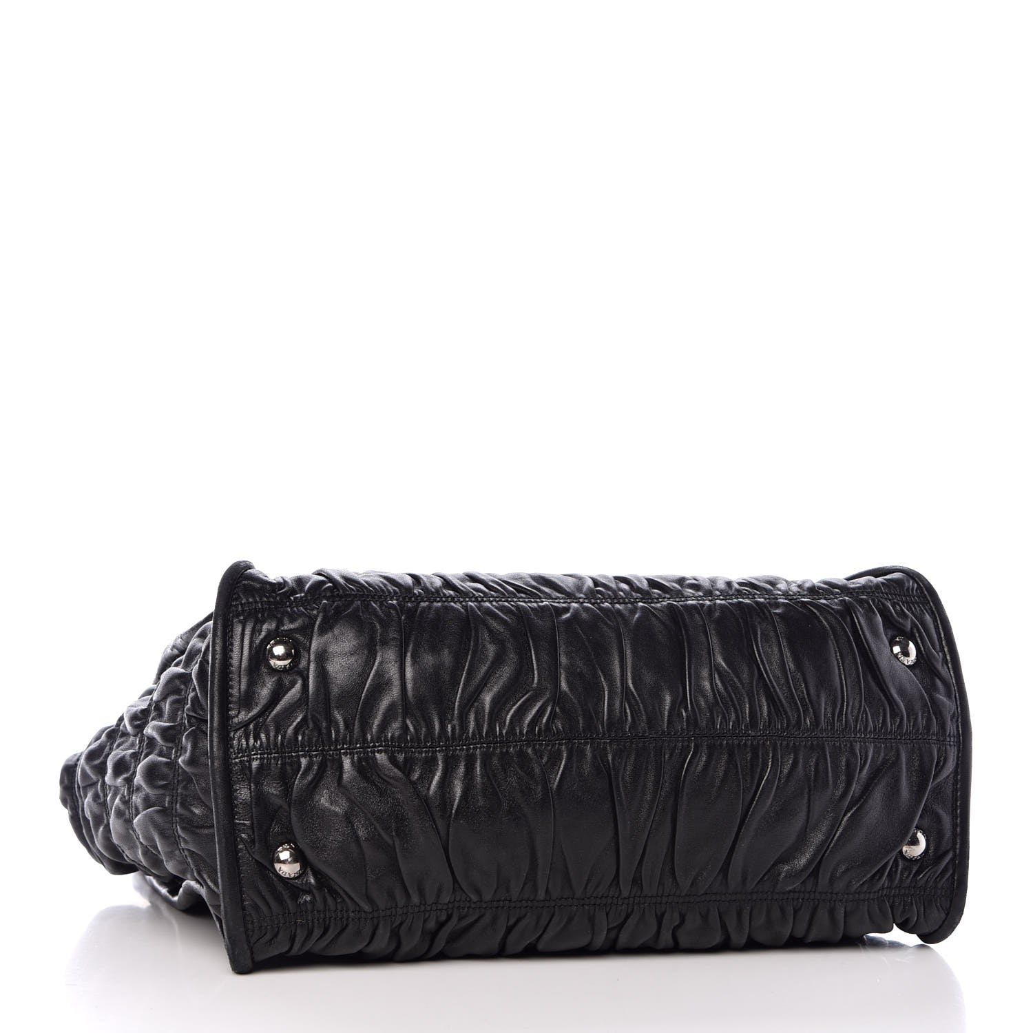 Prada Nappa Gaufre Satchel Black 4 of 11