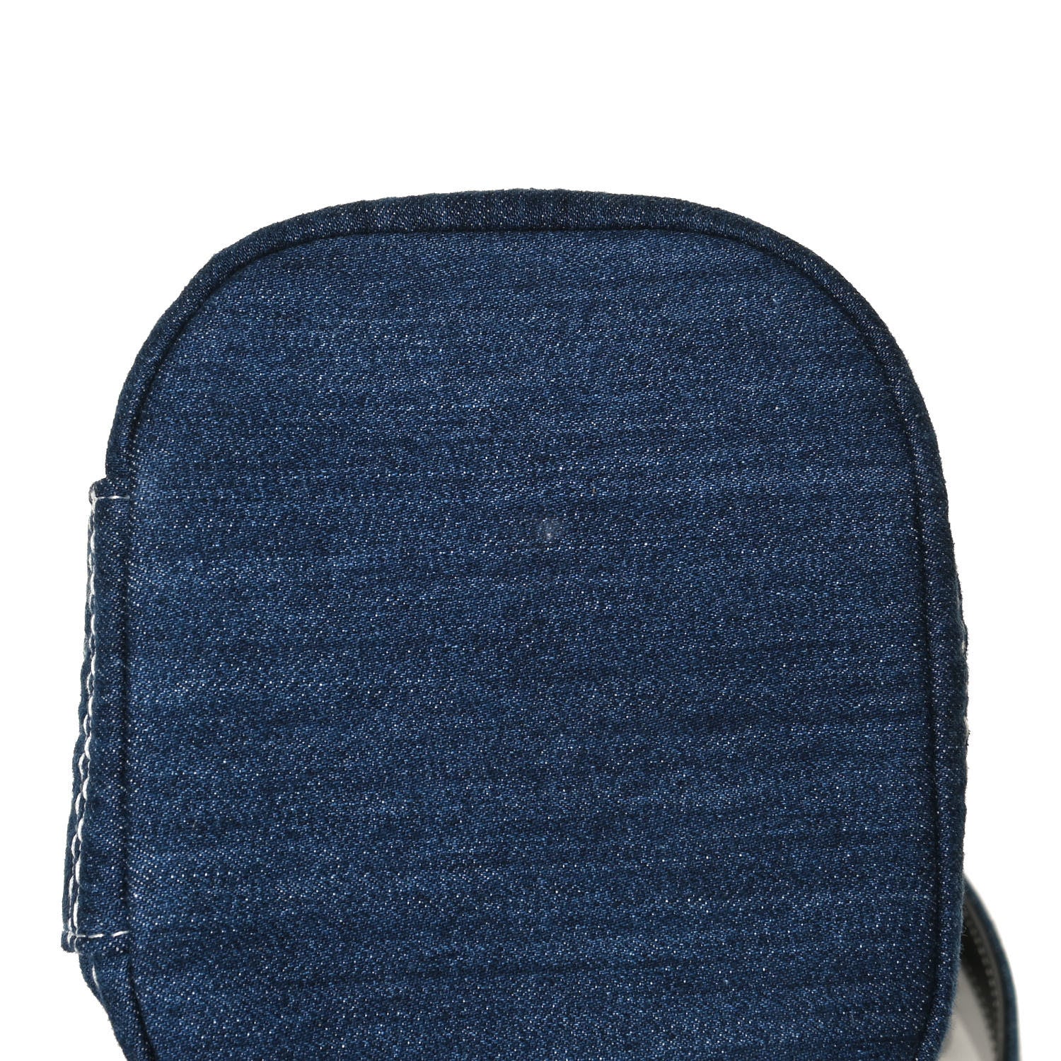Chanel Denim Quilted Denim Trip Vanity Cosmetic Case Blue 10 of 11
