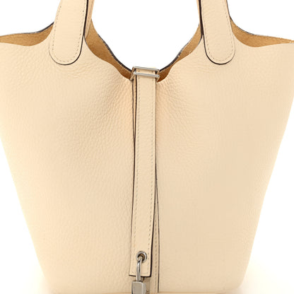 Hermes Taurillon Clemence Picotin Lock 18 PM Nata 8 of 10