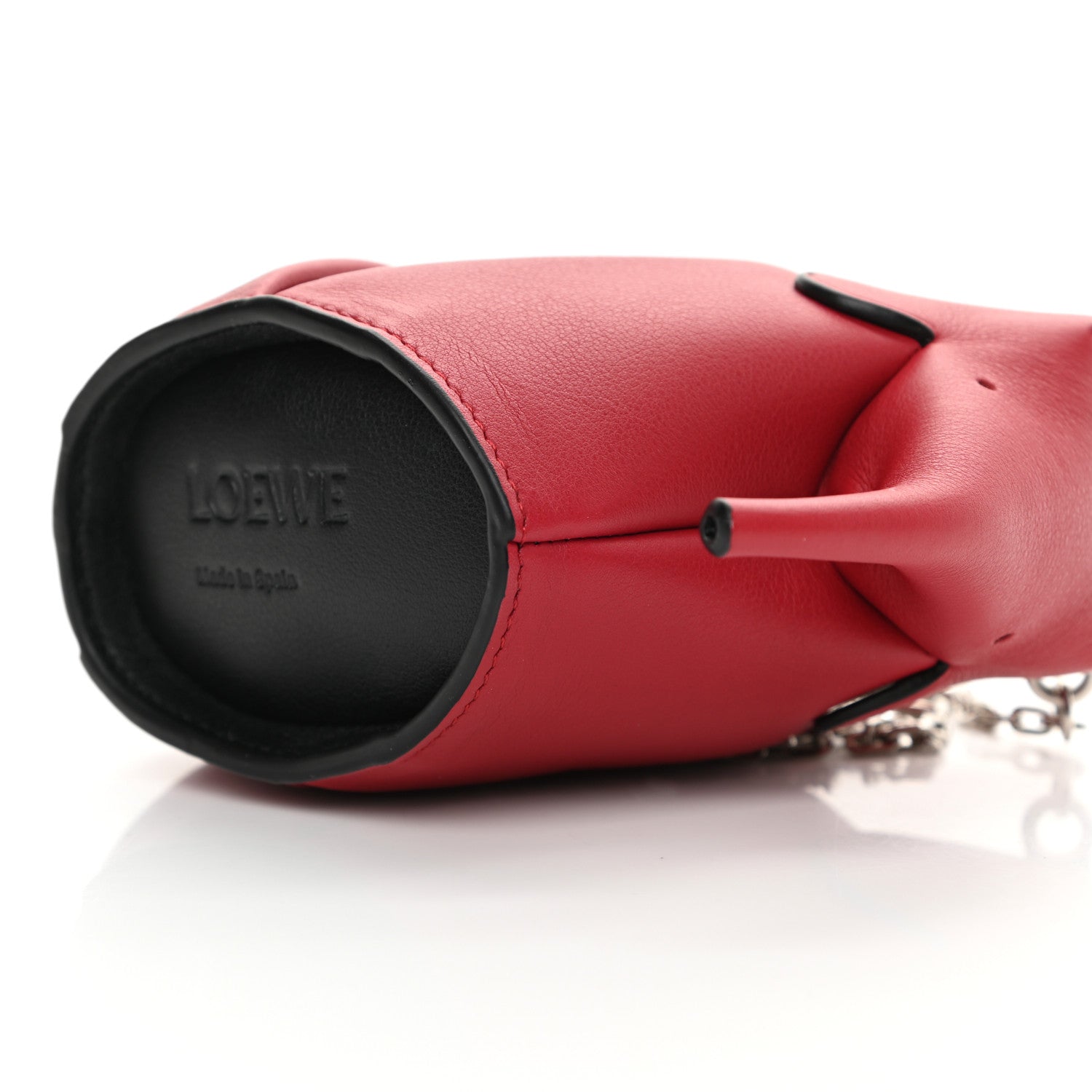 Loewe Calfskin Elephant Pouch Red 10 of 11