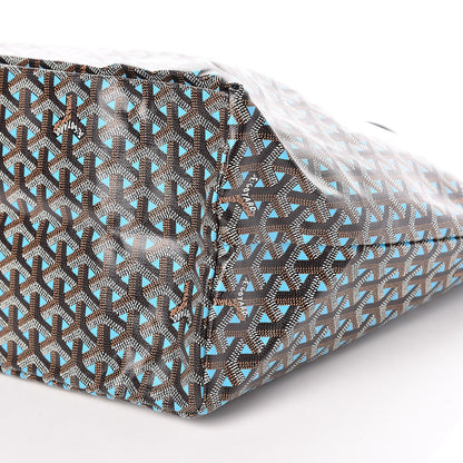 Goyard Goyardine Saint Louis Claire Voie GM Black Blue 9 of 9