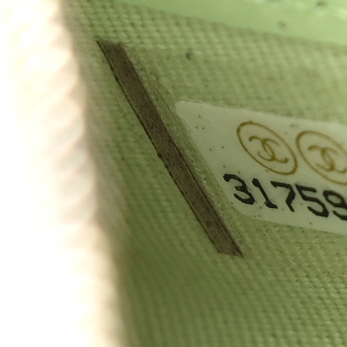 Caviar Quilted Large Gusset Zip Around Wallet Light Green