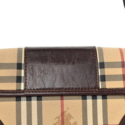 Burberry Haymarket Check Buckle Shoulder Bag Chocolate 12 of 14