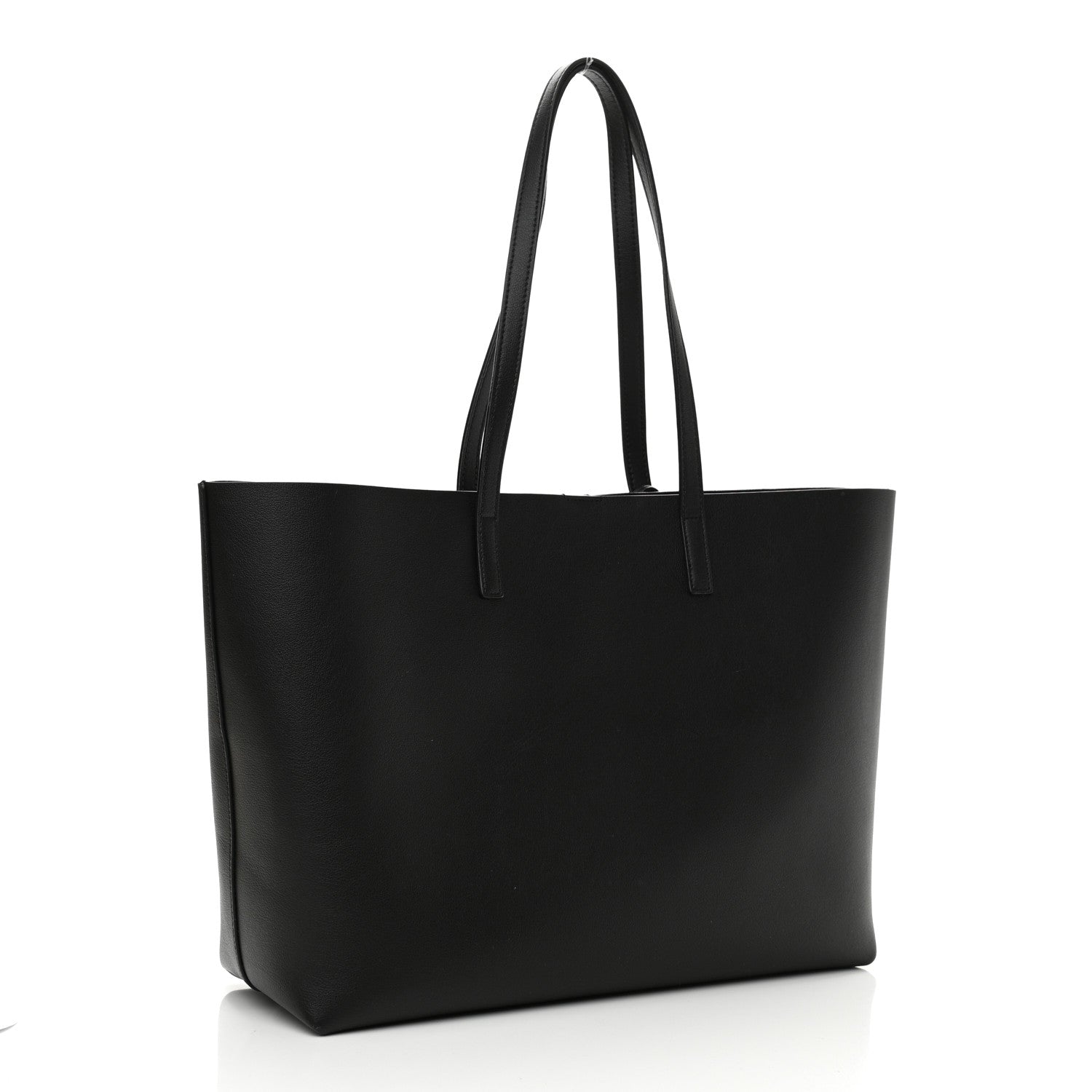 Saint Laurent Calfskin Large Shopping Tote Black 3 of 9