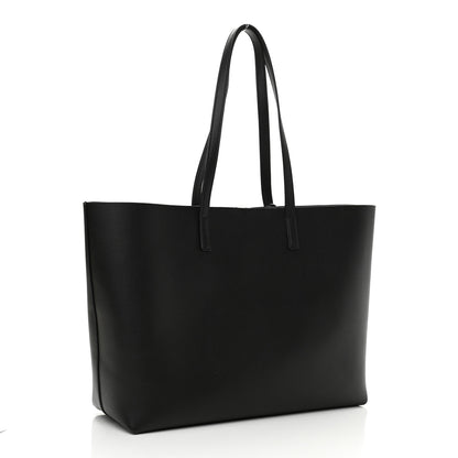 Saint Laurent Calfskin Large Shopping Tote Black 3 of 9