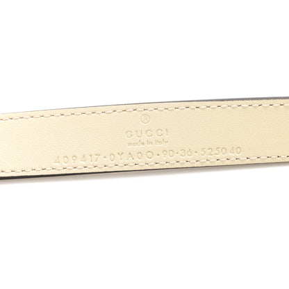 Gucci Calfskin Double G 20mm Belt 90 36 Mystic White 5 of 6