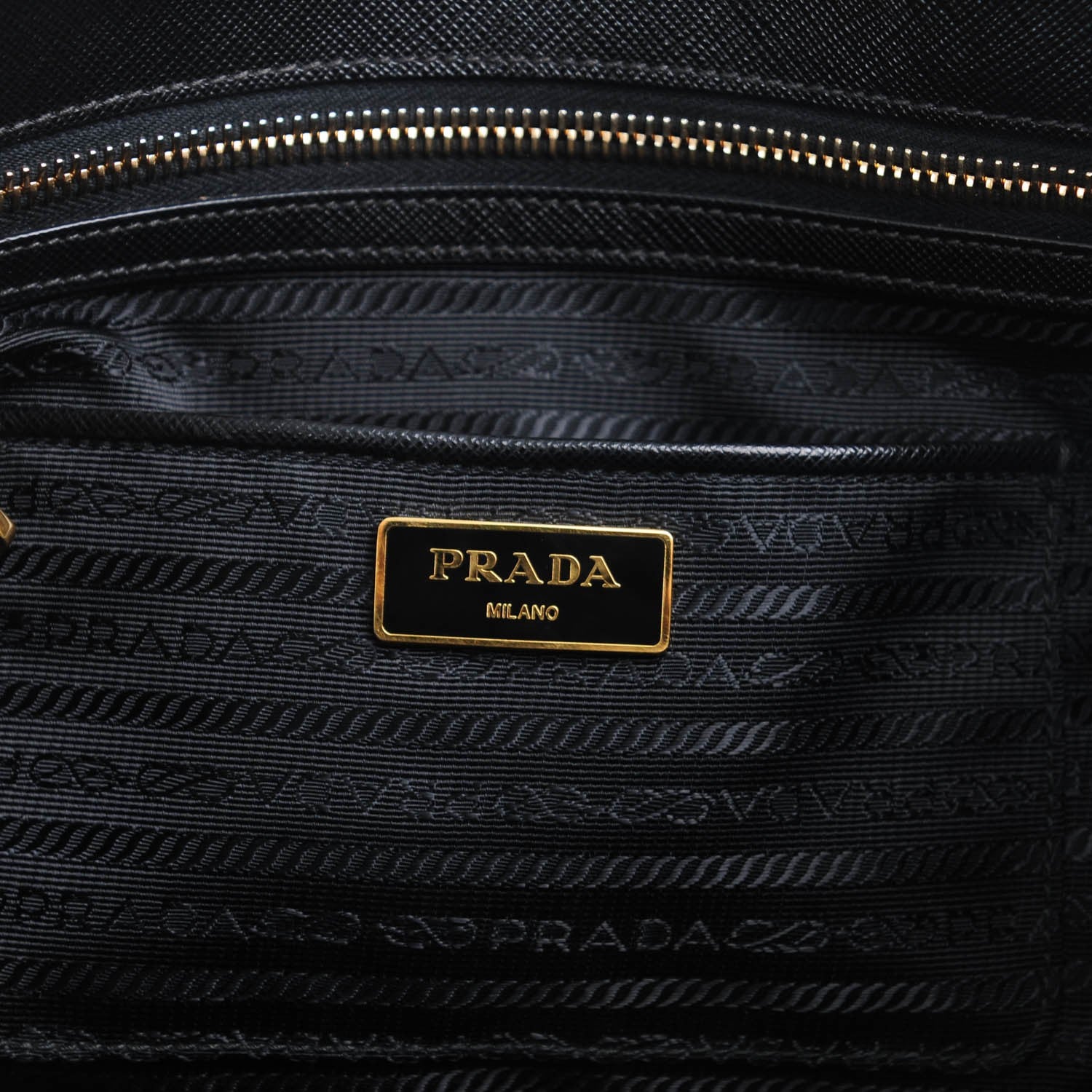 Prada Saffiano Large Galleria Double Zip Tote Black 6 of 8