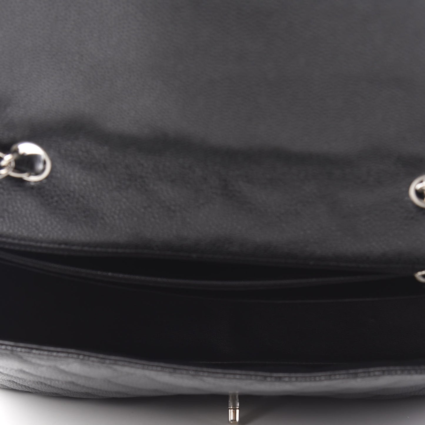 Caviar Quilted Jumbo Single Flap Black