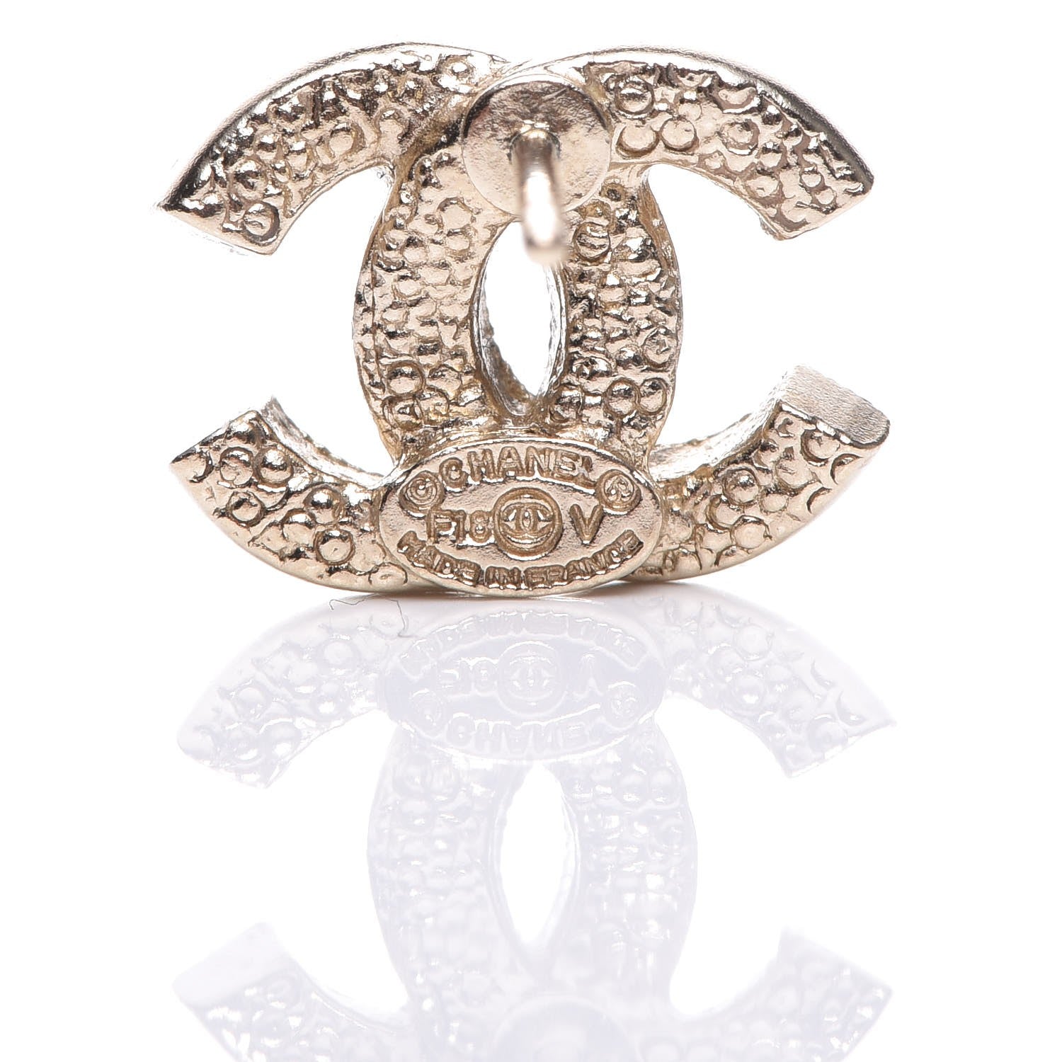 Chanel Crystal Mini CC Earrings Gold 3 of 4