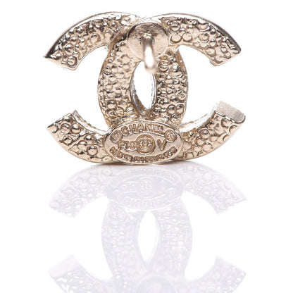 Chanel Crystal Mini CC Earrings Gold 3 of 4
