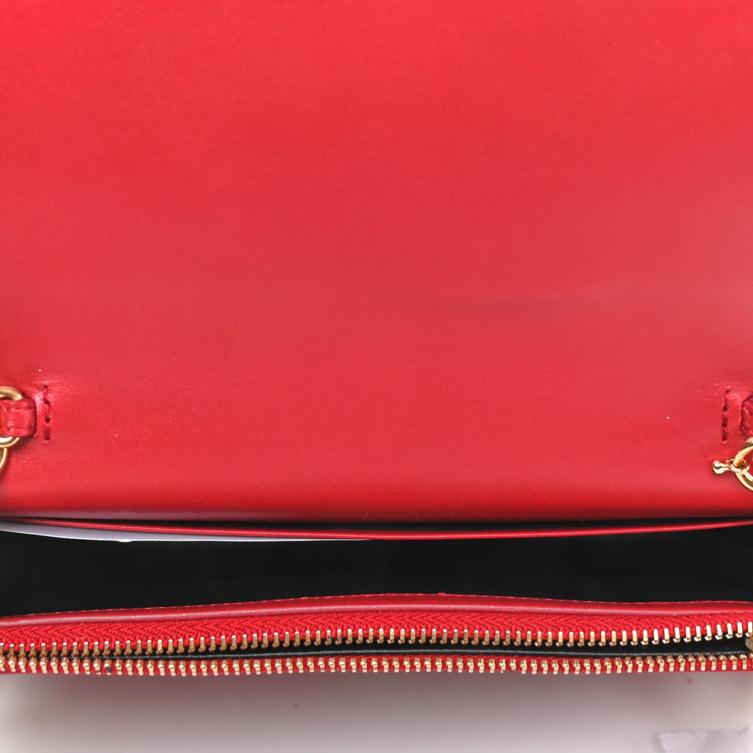 Saint Laurent Smooth Calfskin Classic Monogram Kate Tassel Chain Wallet New Lipstick 4 of 4