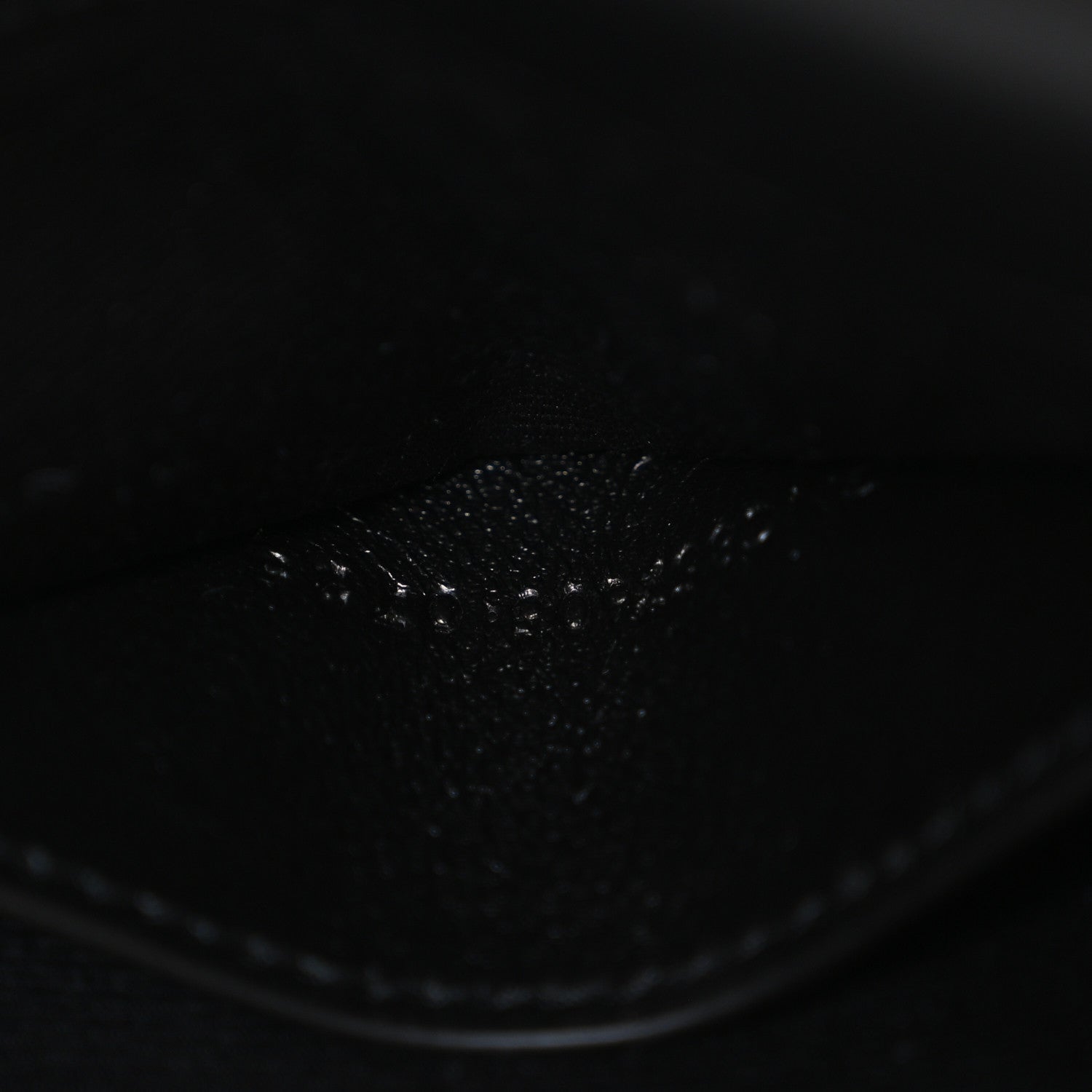 Saint Laurent Lambskin Matelasse Chevron Monogram Envelope Chain Wallet Black 7 of 11