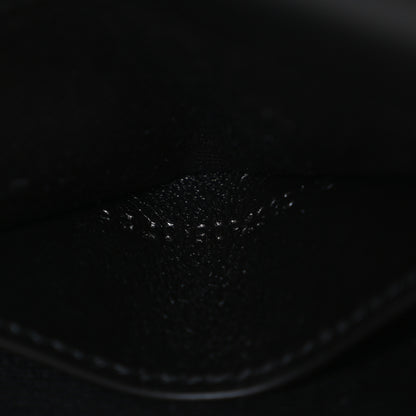 Saint Laurent Lambskin Matelasse Chevron Monogram Envelope Chain Wallet Black 7 of 11