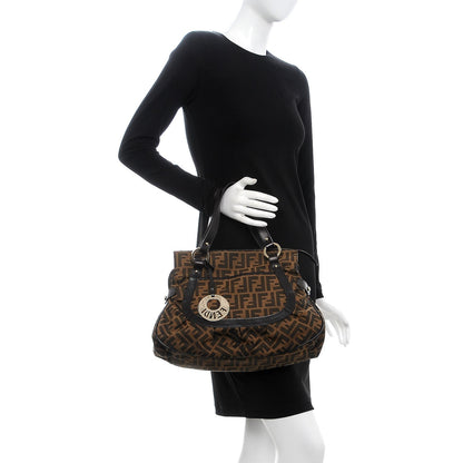 Fendi Zucca Medium Chef Shopper Tote Tobacco 2 of 8