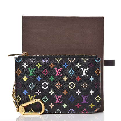 Louis Vuitton Monogram Multicolor Key Pouch Black Grenade 8 of 8