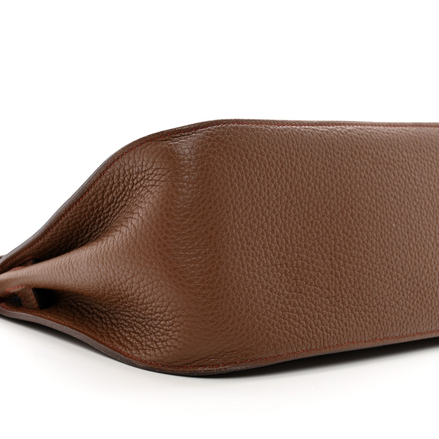 Hermes Taurillon Clemence Jypsiere 28 Marron D'Inde Rouge H 8 of 12