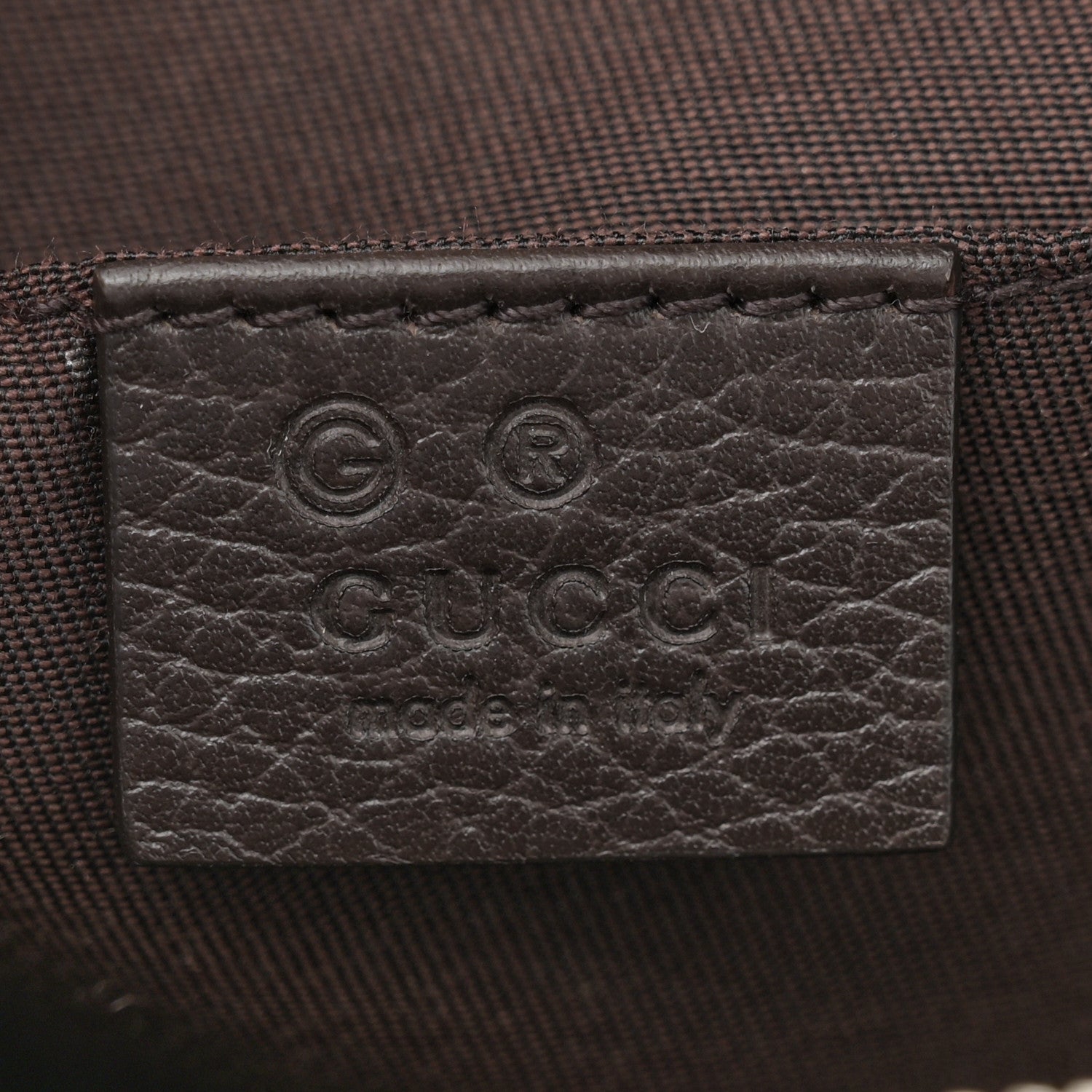 Gucci Monogram Belt Bag Dark Brown 6 of 10