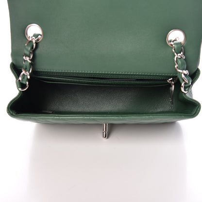 Chanel Lambskin Quilted Mini Rectangular Flap Green 5 of 9