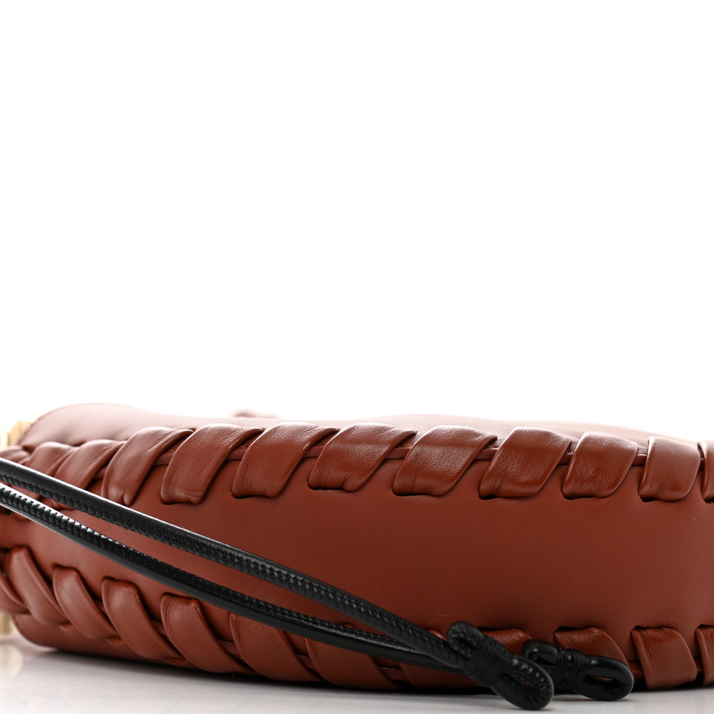 Calfskin Small Mate Hobo Henna Sepia Brown