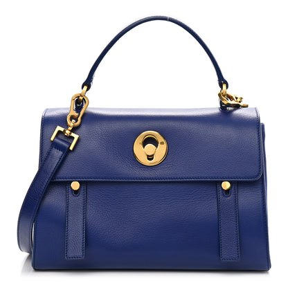 Saint Laurent Calfskin Canvas Small Muse Two Blue 1 of 20