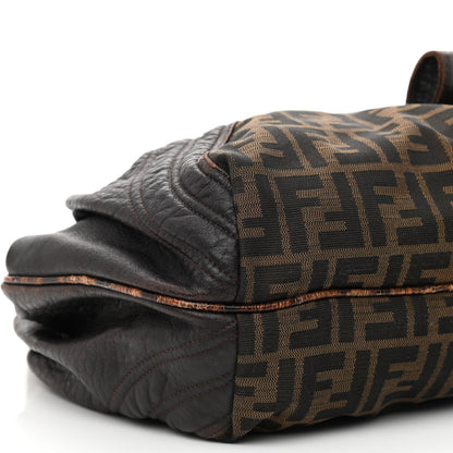 Fendi Zucca Nappa Nuvolata Vitello Tortuga Spy Tobacco Moro 12 of 13