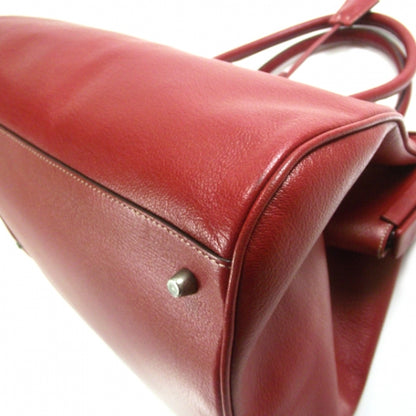 Prada Goatskin Cerniera Doctor Bag Rubino 7 of 20