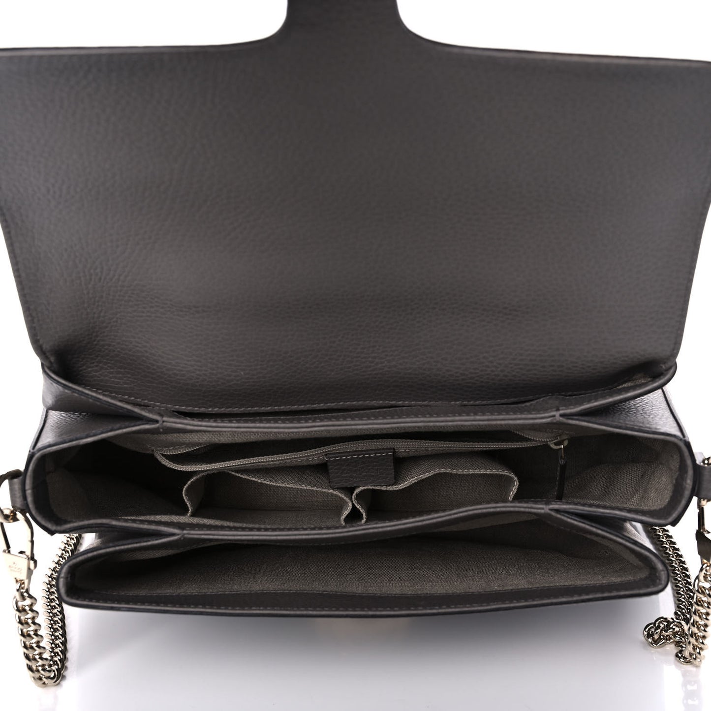 Dollar Calfskin Medium Interlocking G Top Handle Shoulder Bag Loess