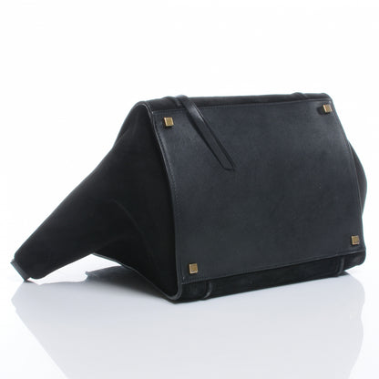 Celine Suede Medium Phantom Luggage Black 4 of 7