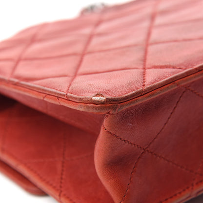 Chanel Washed Lambskin Jumbo Take Away Flap Red 13 of 14