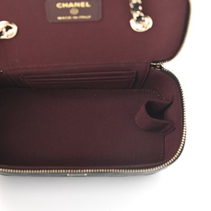 Chanel Caviar Quilted Small Vanity Case With Chain Black 5 of 9