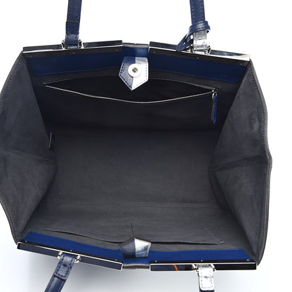 Fendi Vitello Elite Bi-Color Large 3Jours Tote Argento Palladio 5 of 14