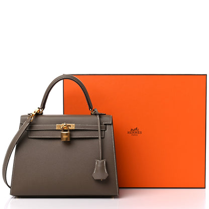 Hermes Epsom Kelly Sellier 25 Etoupe 11 of 11