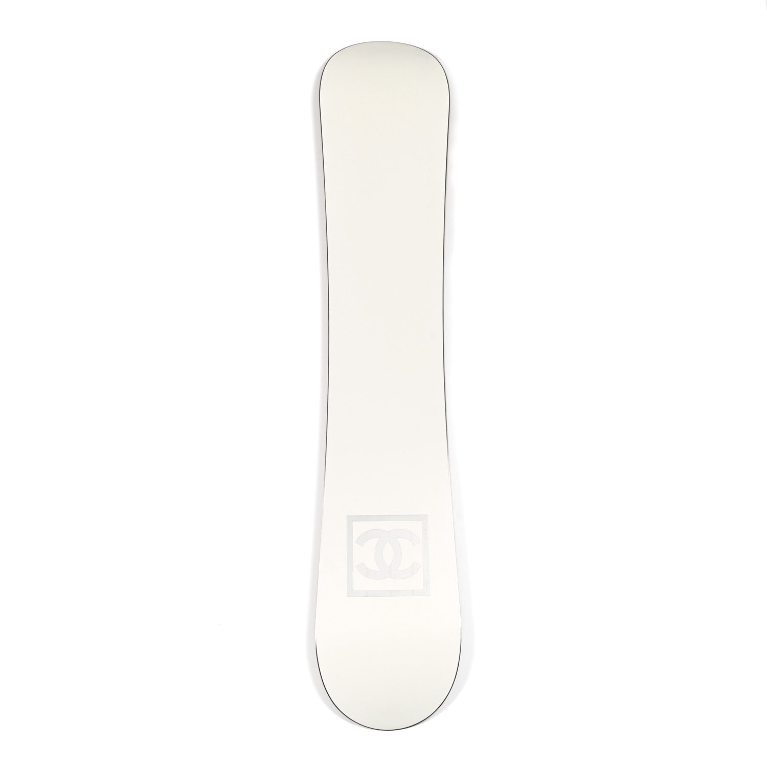 Chanel Wood Logo Snowboard Natural White 1 of 7