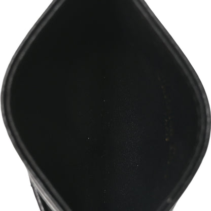 Christian Dior Supple Calfskin Cannage Caro Freesia Card Holder Black 5 of 9