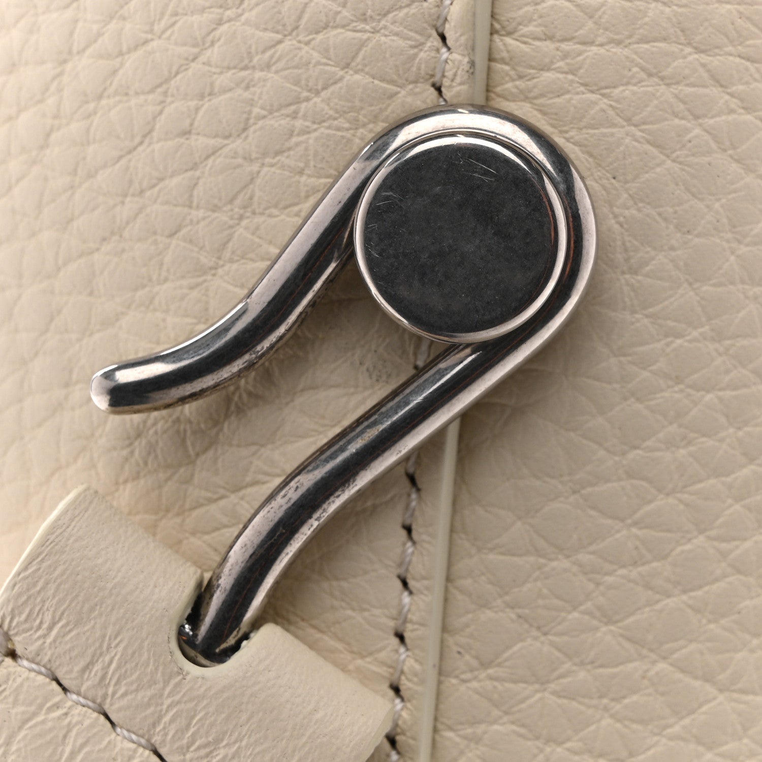 The Row Grained Calfskin Small N/S Hook Tote Ivory 10 of 10
