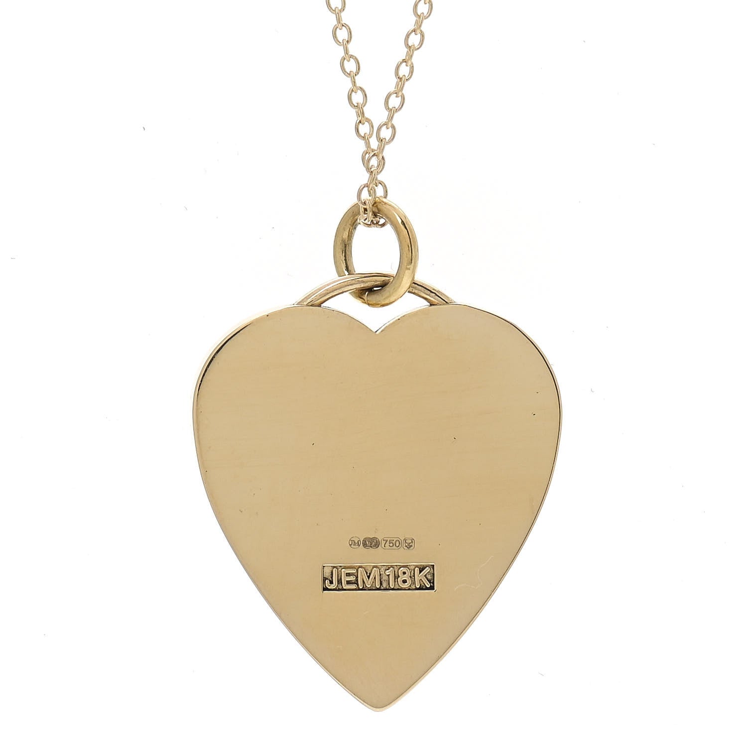 Jennifer Meyer 18K Yellow Gold Diamond Turquoise Heart Pendant Necklace 4 of 6