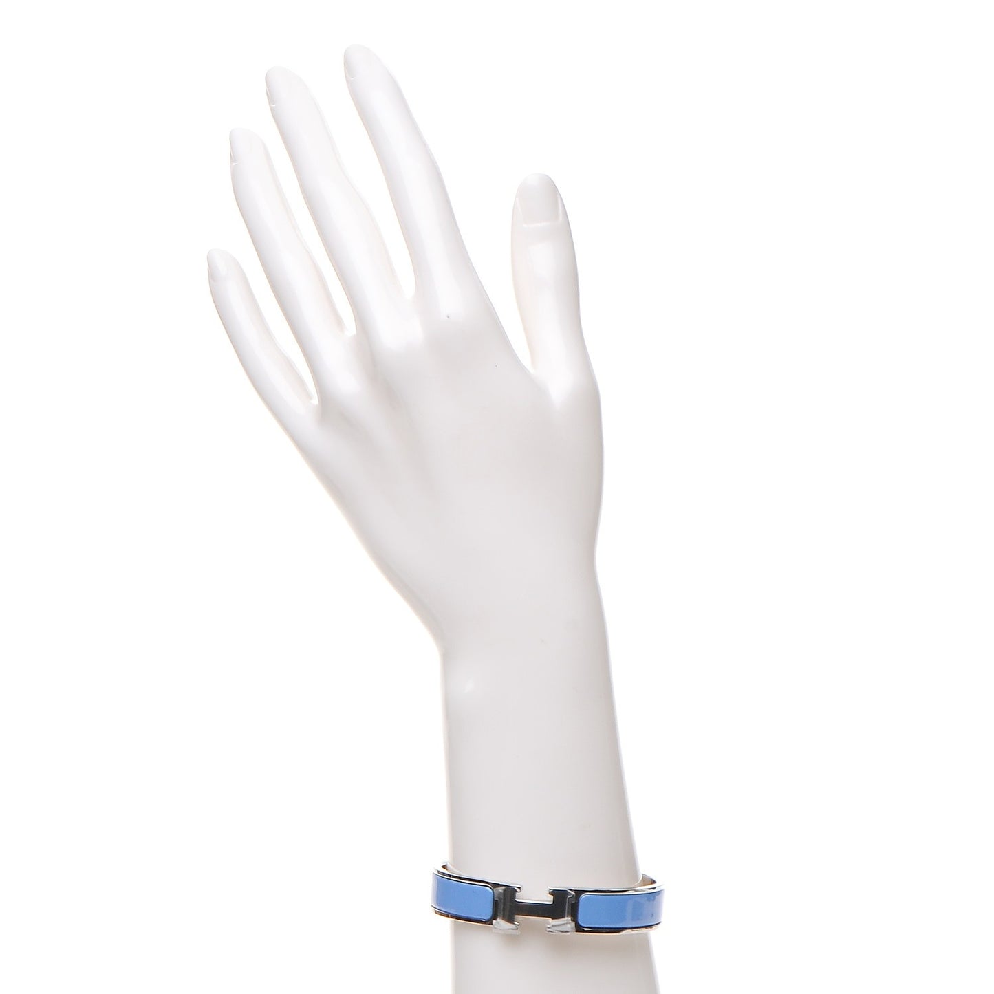 Enamel Narrow Clic Clac H Bracelet PM Bleu Transat