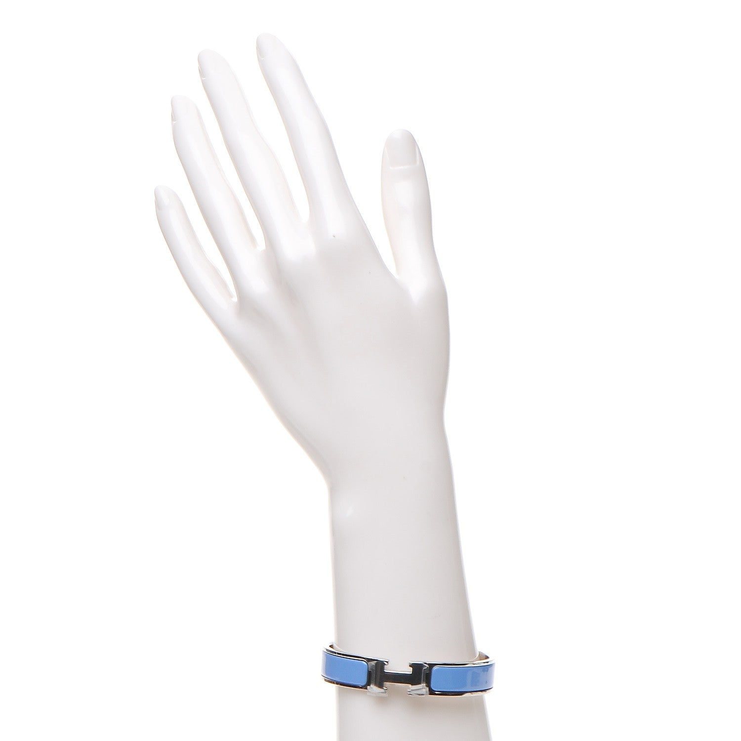 Hermes Enamel Narrow Clic Clac H Bracelet PM Bleu Transat 2 of 4