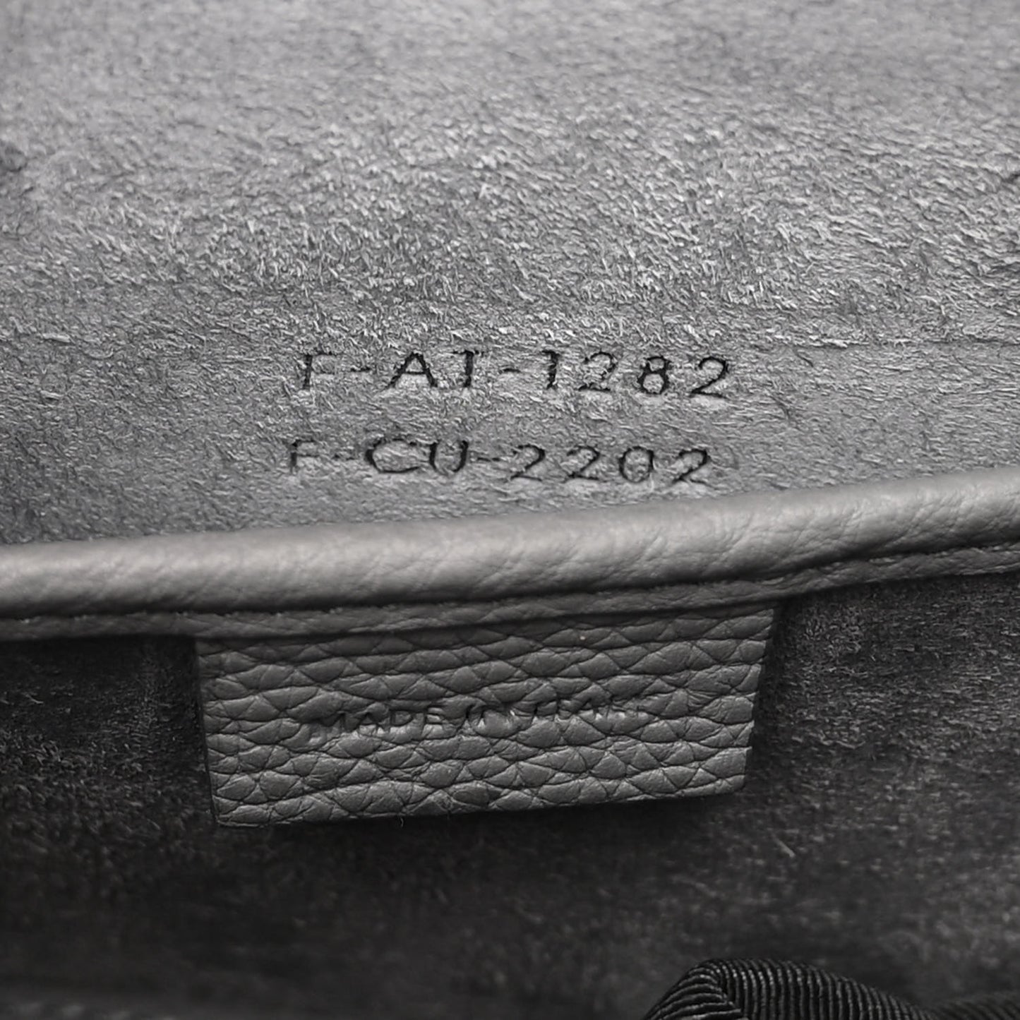 Drummed Calfskin Nano Luggage Kohl
