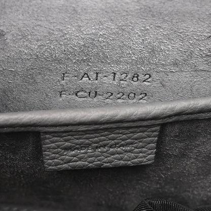 Celine Drummed Calfskin Nano Luggage Kohl 8 of 11