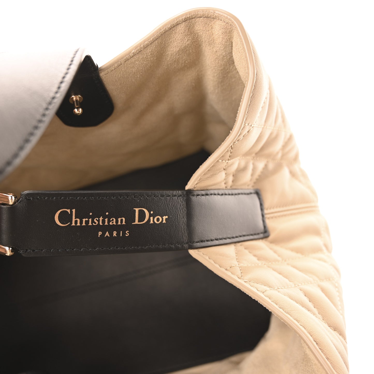 Calfskin Macrocannage Medium Toujours Tan Black