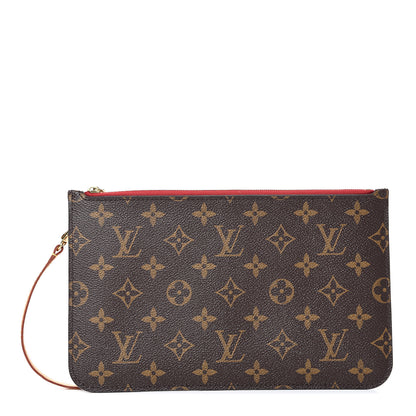Louis Vuitton Monogram Neverfull MM GM Pochette Cherry 1 of 8