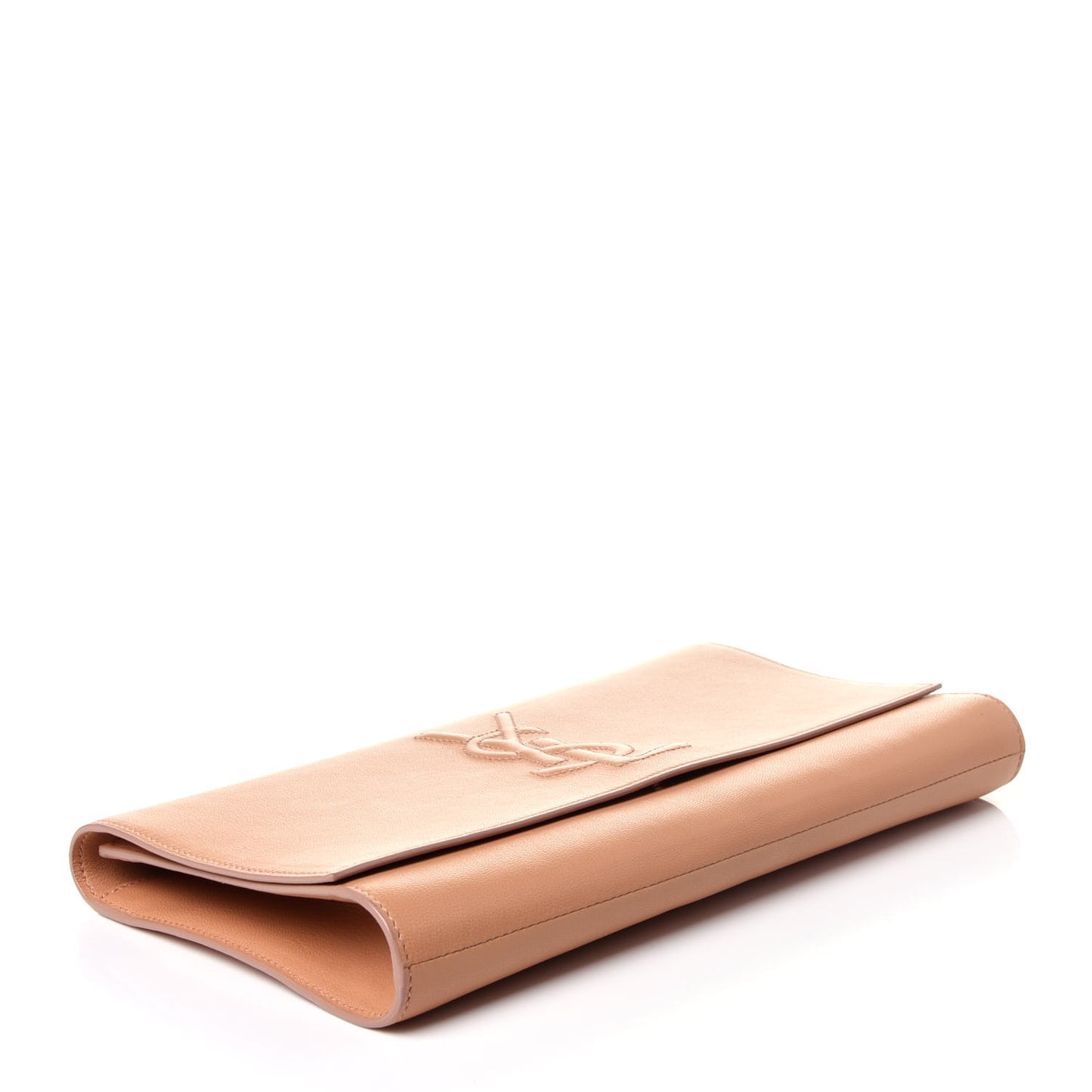 Goatskin Monogram Large Belle De Jour Clutch Nude