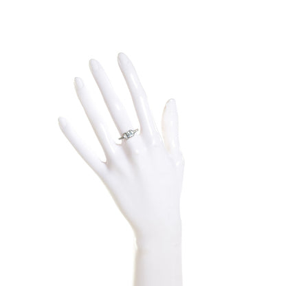 Tiffany Platinum .96 Carat Diamond Round Ribbon Engagement Ring 6.25 3 of 4