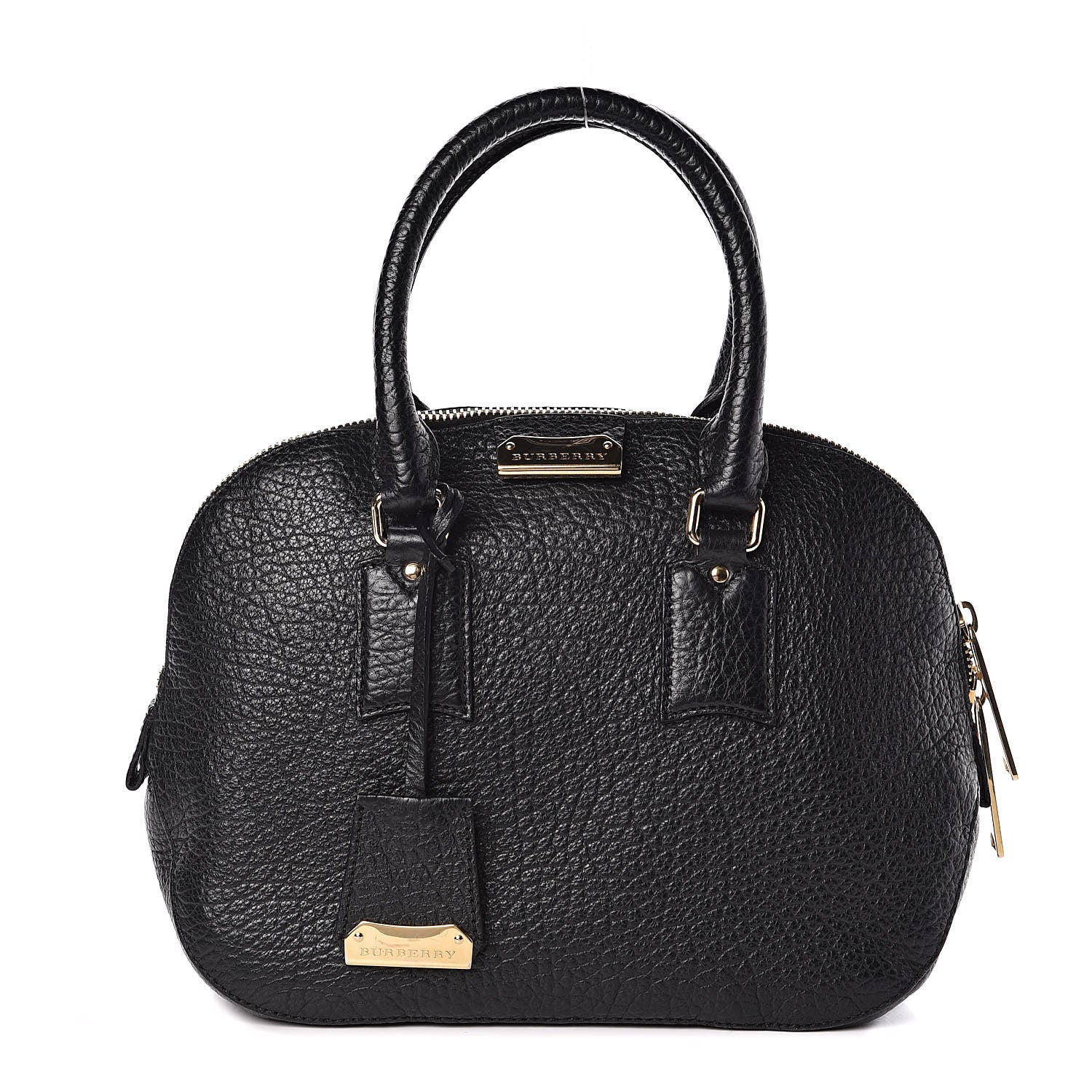 Burberry Heritage Grain Small Orchard Bowling Bag Black 1 of 11
