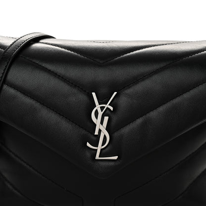 Saint Laurent Calfskin Y Quilted Monogram Toy Loulou Crossbody Bag Black 8 of 10