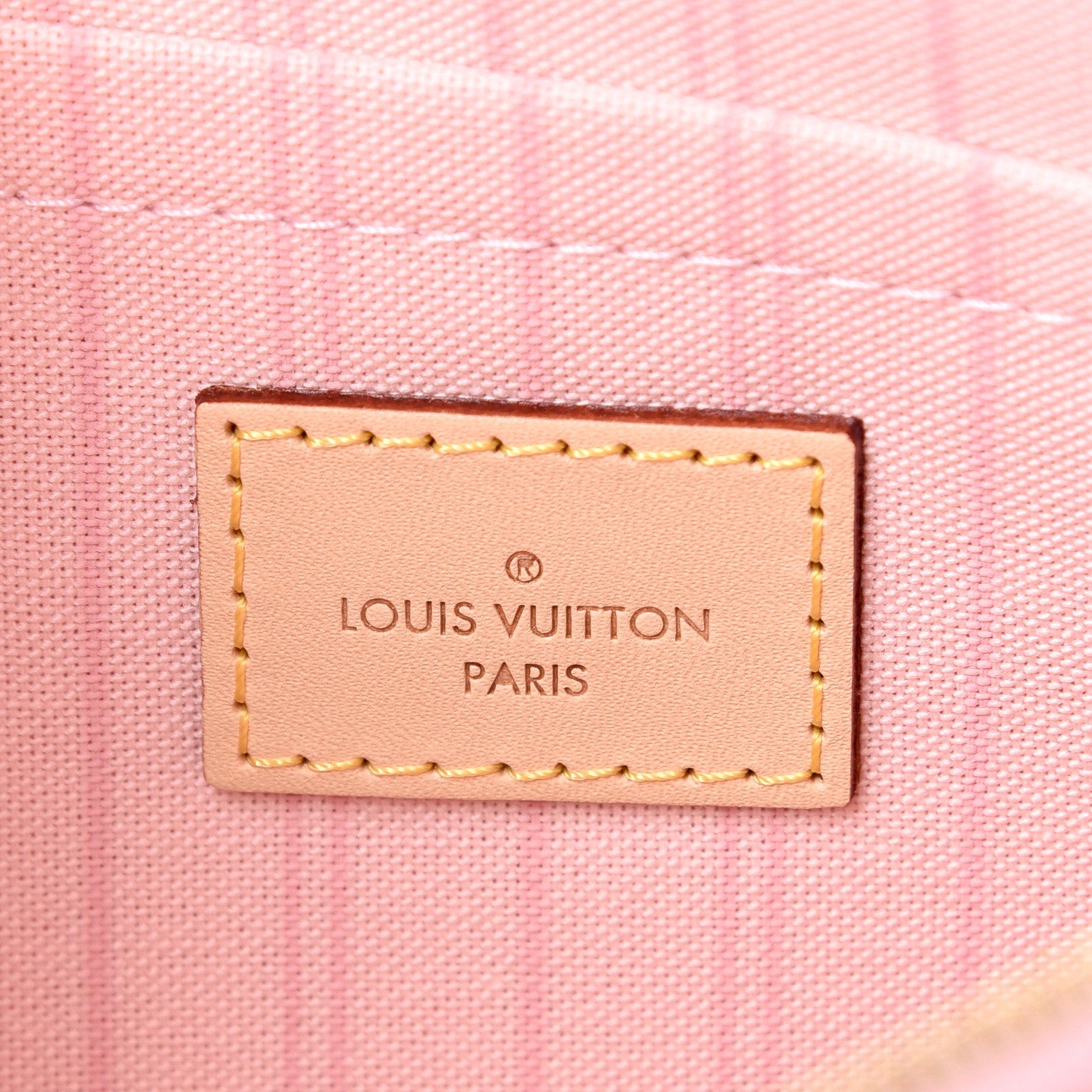 Louis Vuitton Damier Azur Neverfull MM GM Pochette Rose Ballerine 5 of 7