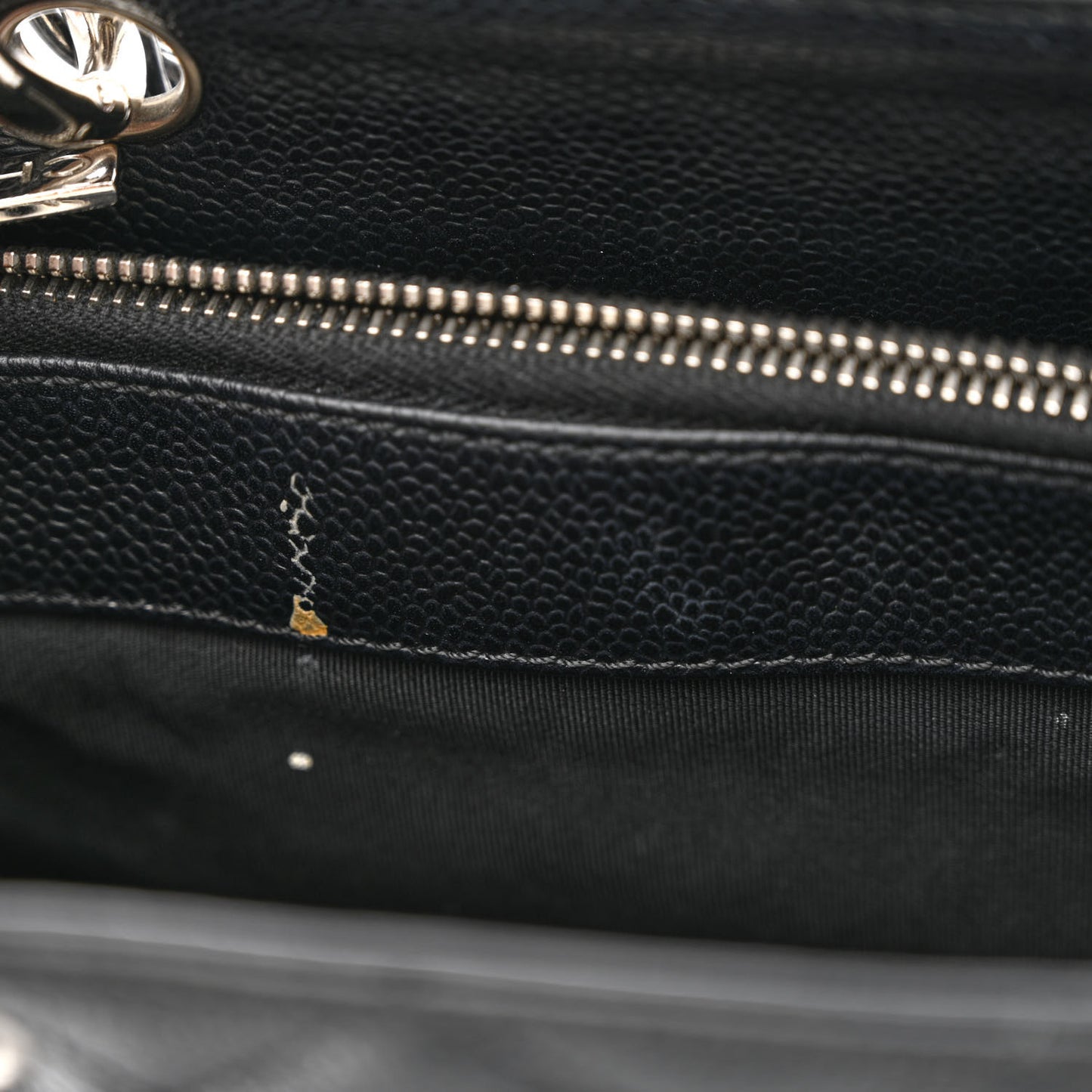 Caviar Quilted Grand Shopping Tote GST Black